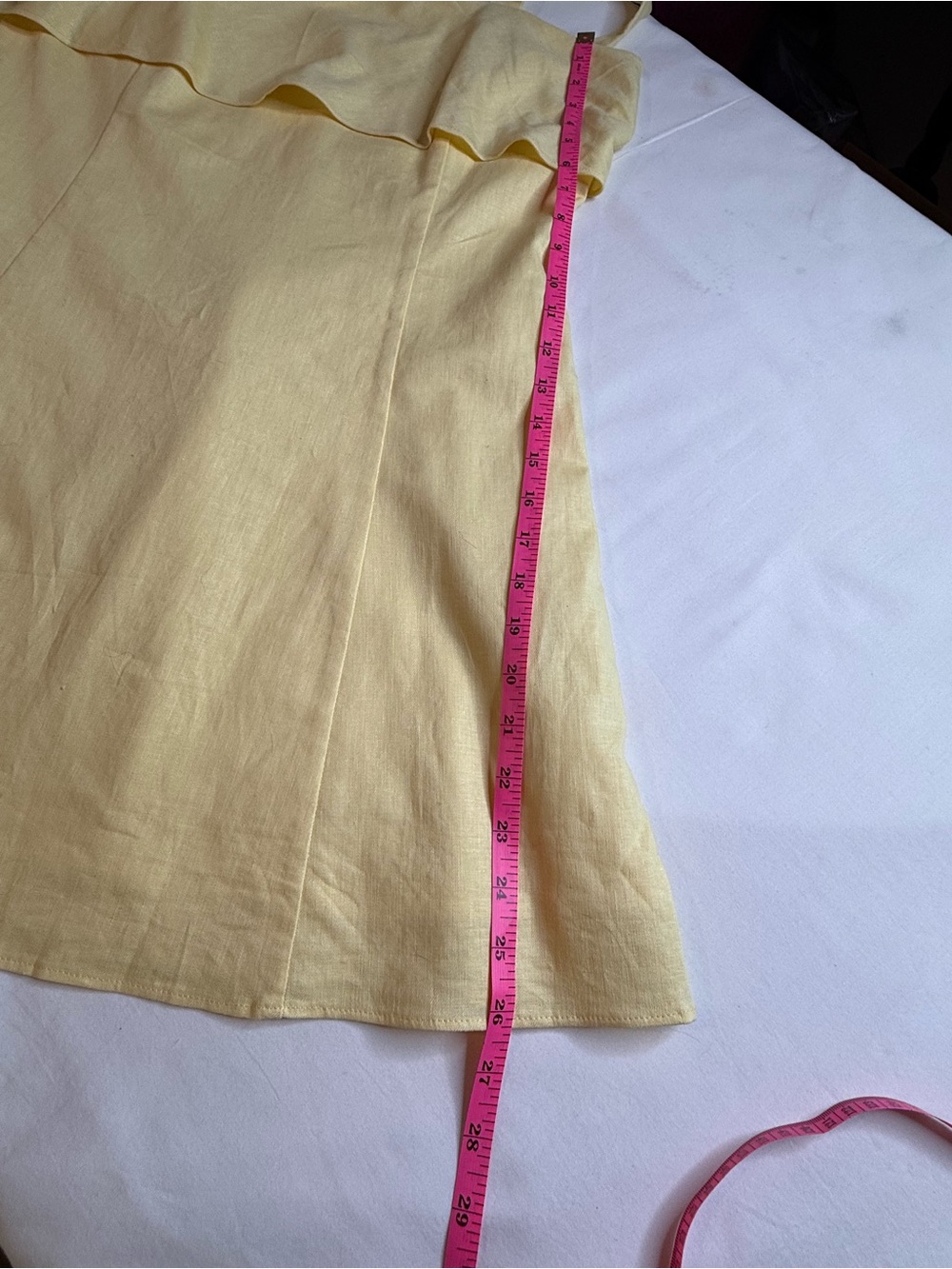 NWT Banana Republic Yellow Ruffle-Front Sundress - Picture 6 of 7